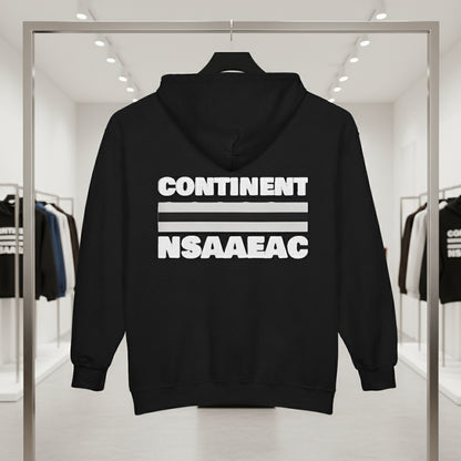 Continents Full Zip Hooded Sweatshirt Printify