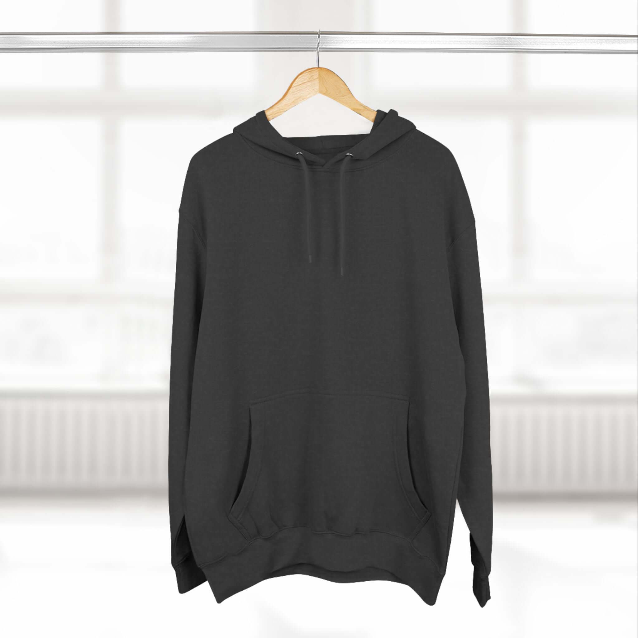 Fleece Hoodie with Quadrat Embroidery