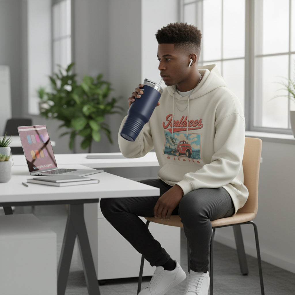 Insulated Travel Mug (40oz) for hot & cold beverages Printify