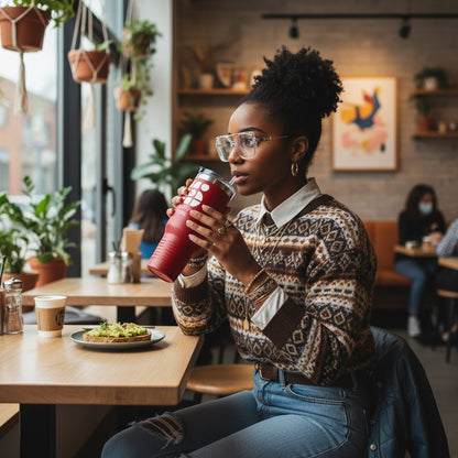 Travel Mug - 'Happy Xmas' Design Printify
