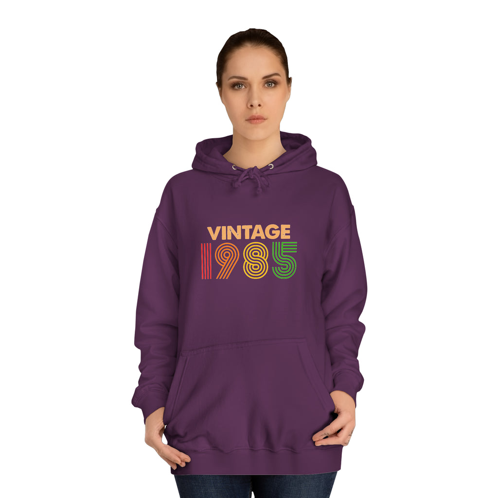 Sweat à capuche unisexe vintage 1985 