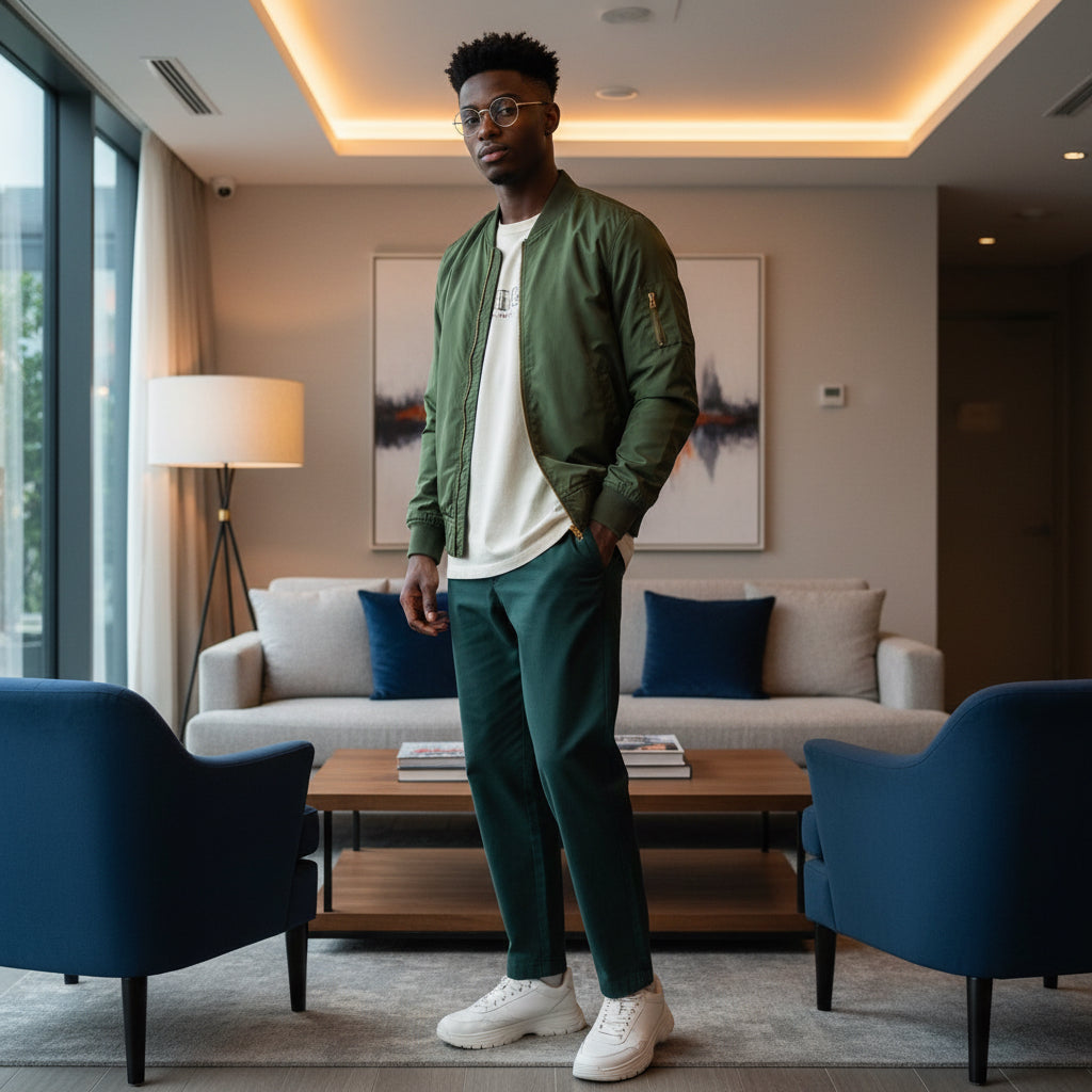 Sustainable Embroidered Bomber Jacket | Eco-Friendly Fashion, Streetwear Style, Gift for Her, Casual Wear, Fall Essentials Printify