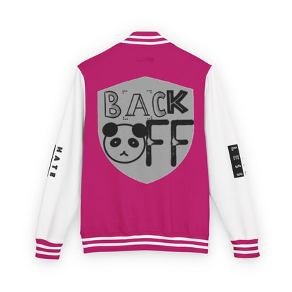 Unisex Heavyweight Letterman Jacket - Fun Panda Graphic Design