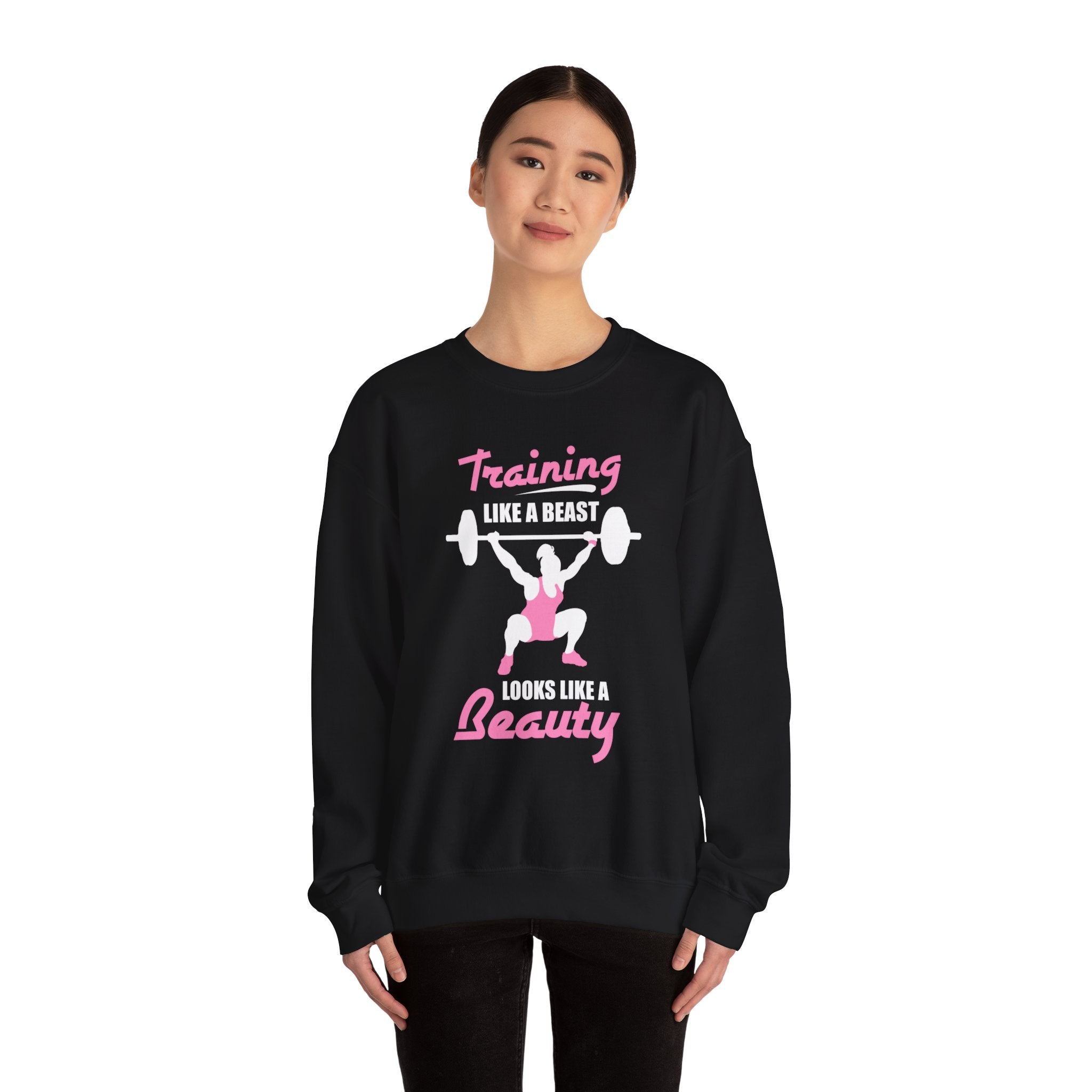 S’entraîner comme un sweat-shirt unisexe bête 