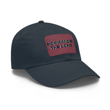Dad Hat - Kommands The Lord Leather Patch Cap