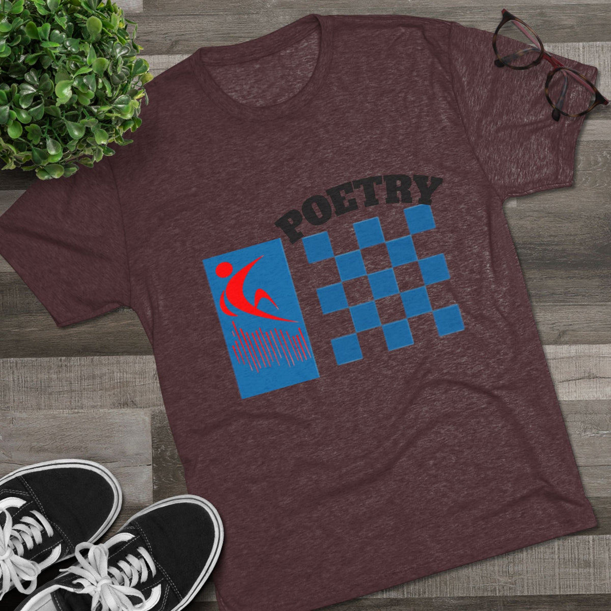 Poetry Inspired Unisex Tri-Blend Crew Tee - Soft Casual Wear for Artistic Souls, Perfect for Poetry Lovers, Gift for Writers, Creative [...] Printify