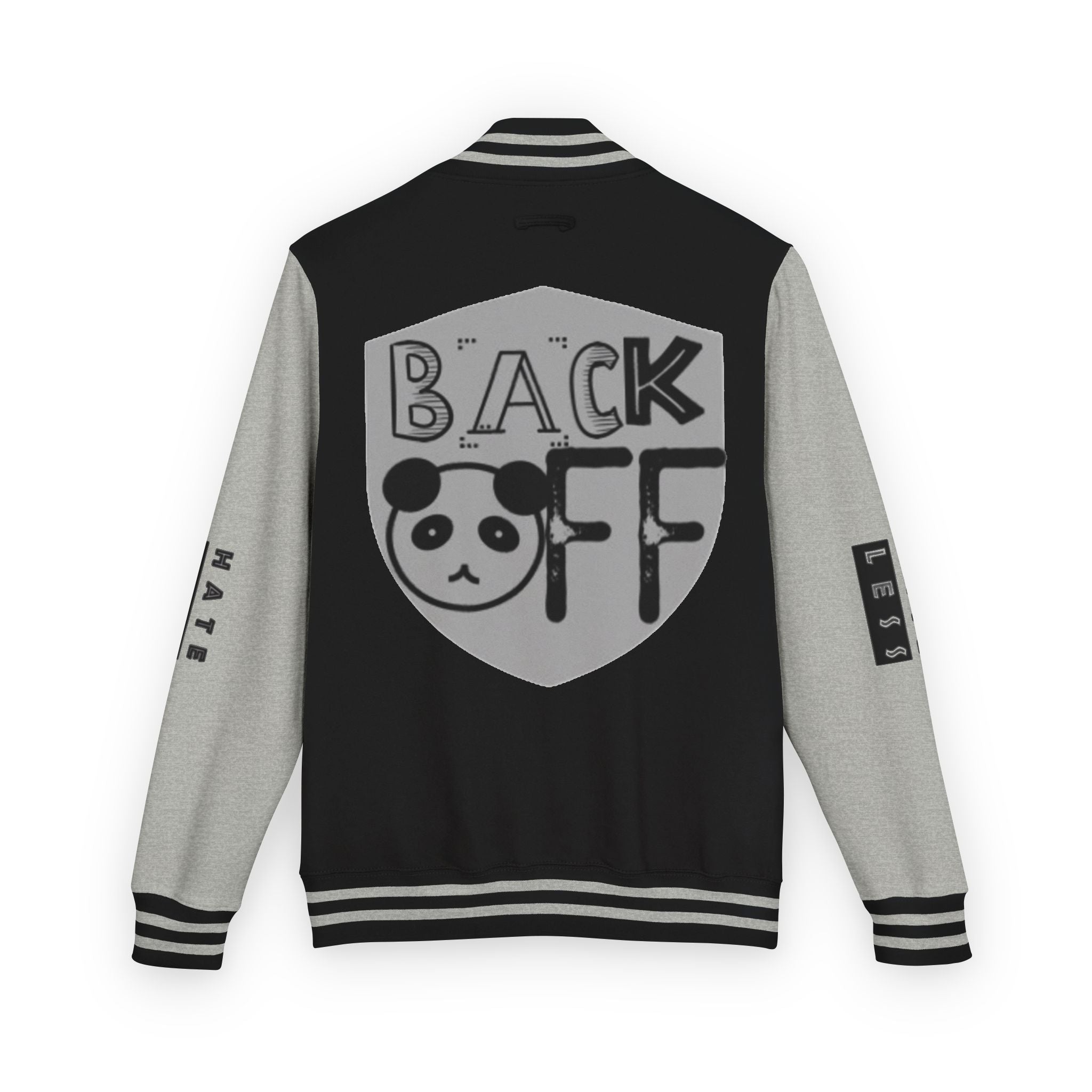 Unisex Heavyweight Letterman Jacket - Fun Panda Graphic Design