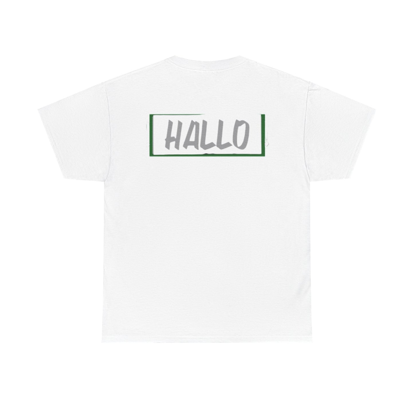 Funny "HALLO" Unisex Heavy Cotton Tee for Casual Wear