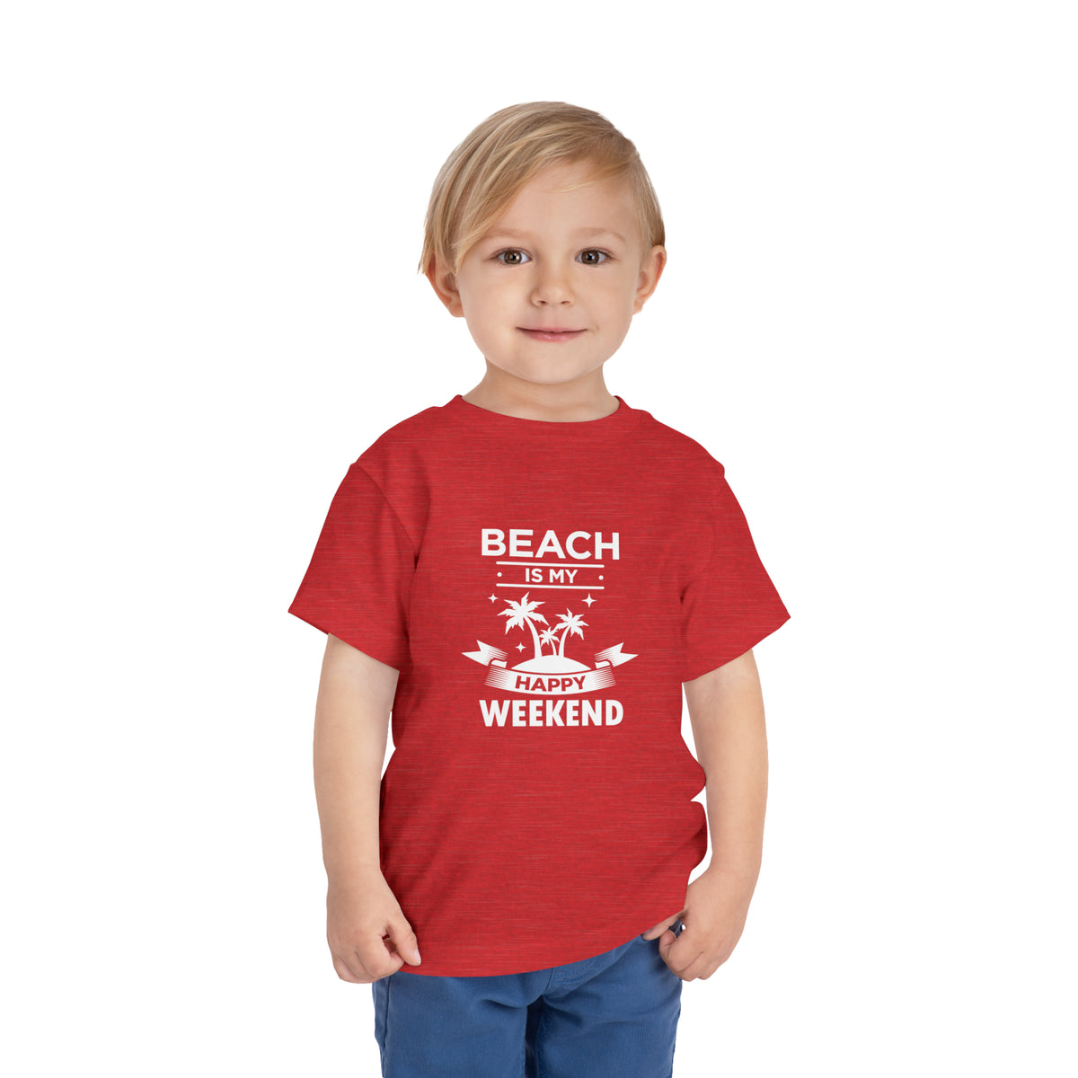 Beach Is My Happy Weekend Toddler Tee