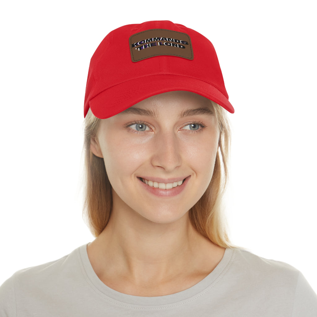 Dad Hat - Kommands The Lord Leather Patch Cap