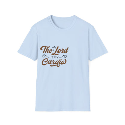 Faith-Inspired Unisex T-Shirt, The Lord is My Cardia, Christian Apparel, Spiritual Gift, Everyday Comfort Wear, Perfect for Church, [...] Printify