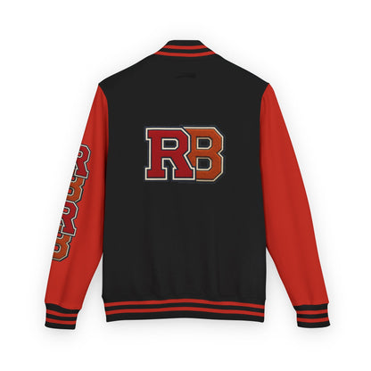 Letterman Jacket - RB Varsity Embroidered Retro Baseball Letter Jacket Printify
