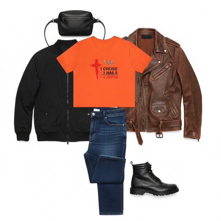 1 Cross +3 Nails =Four Unisex Tee - RC’nSONS