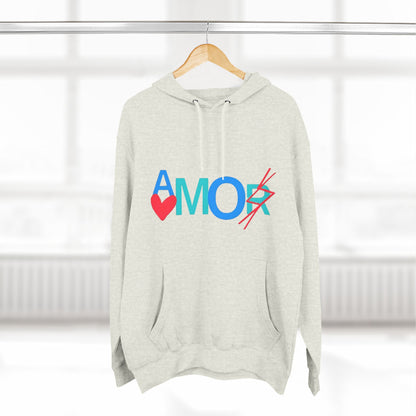 Amor Three-Panel Fleece Hoodie