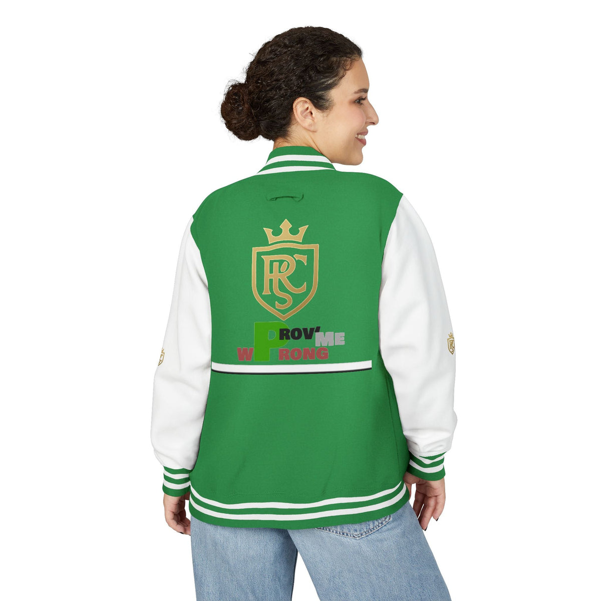 Unisex Heavyweight Letterman Jacket, Stylish Varsity Jacket, Casual Wear, Gift for Him/Her, Sports Team Apparel, College Spirit Gear Printify