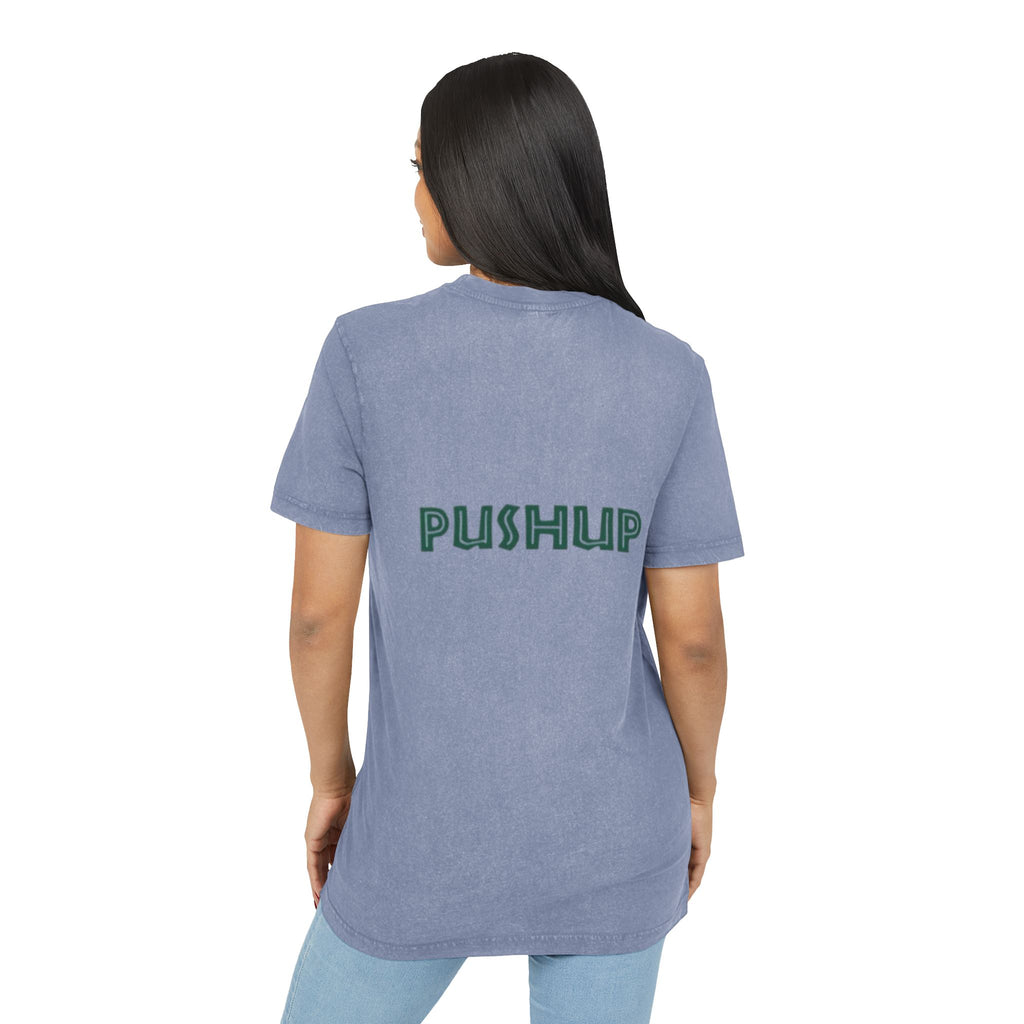 Acid Washed Pushup Tee - Unisex Vintage Style T-Shirt