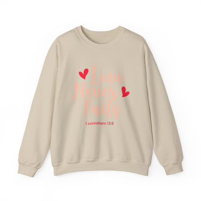 Love Never Fails Unisex Sweatshirt