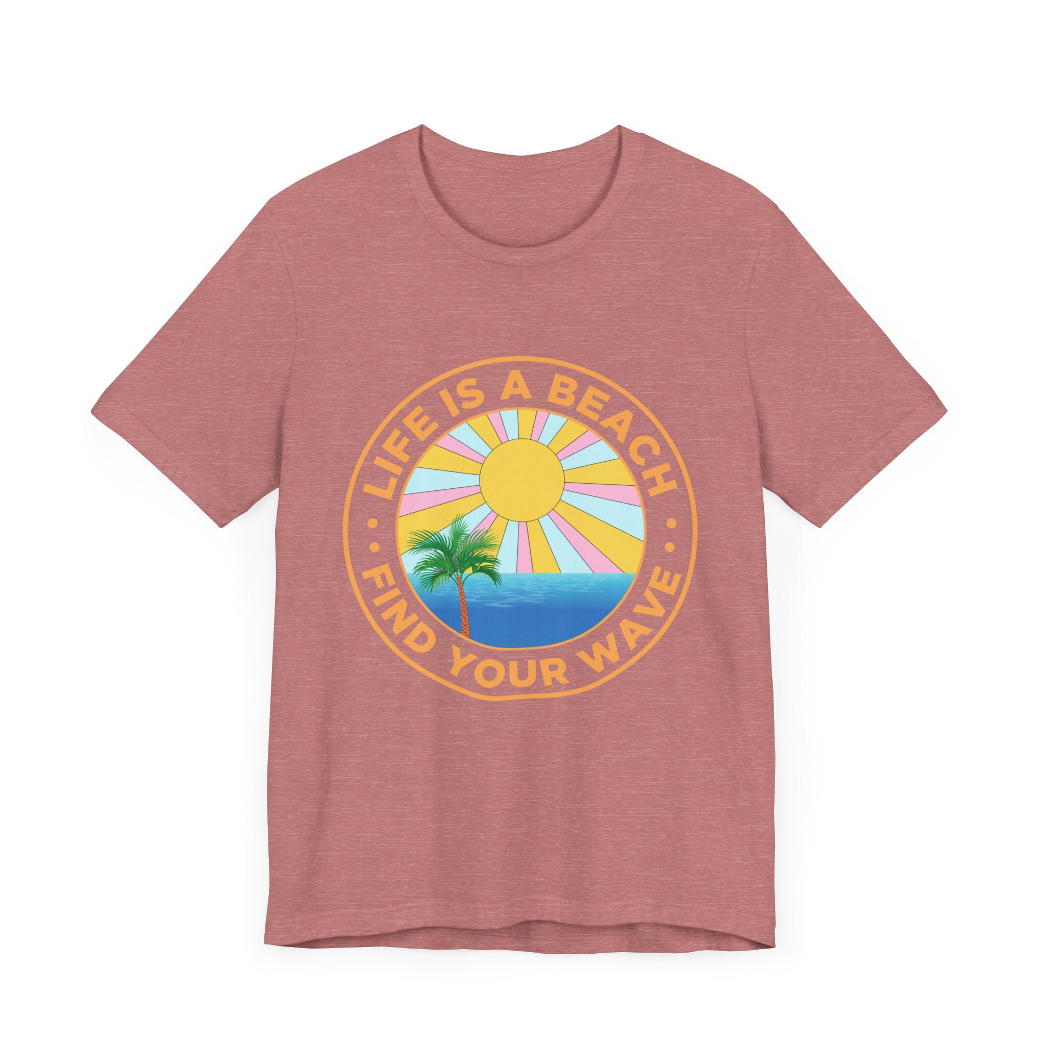 La vie est un tee-shirt unisexe de plage 