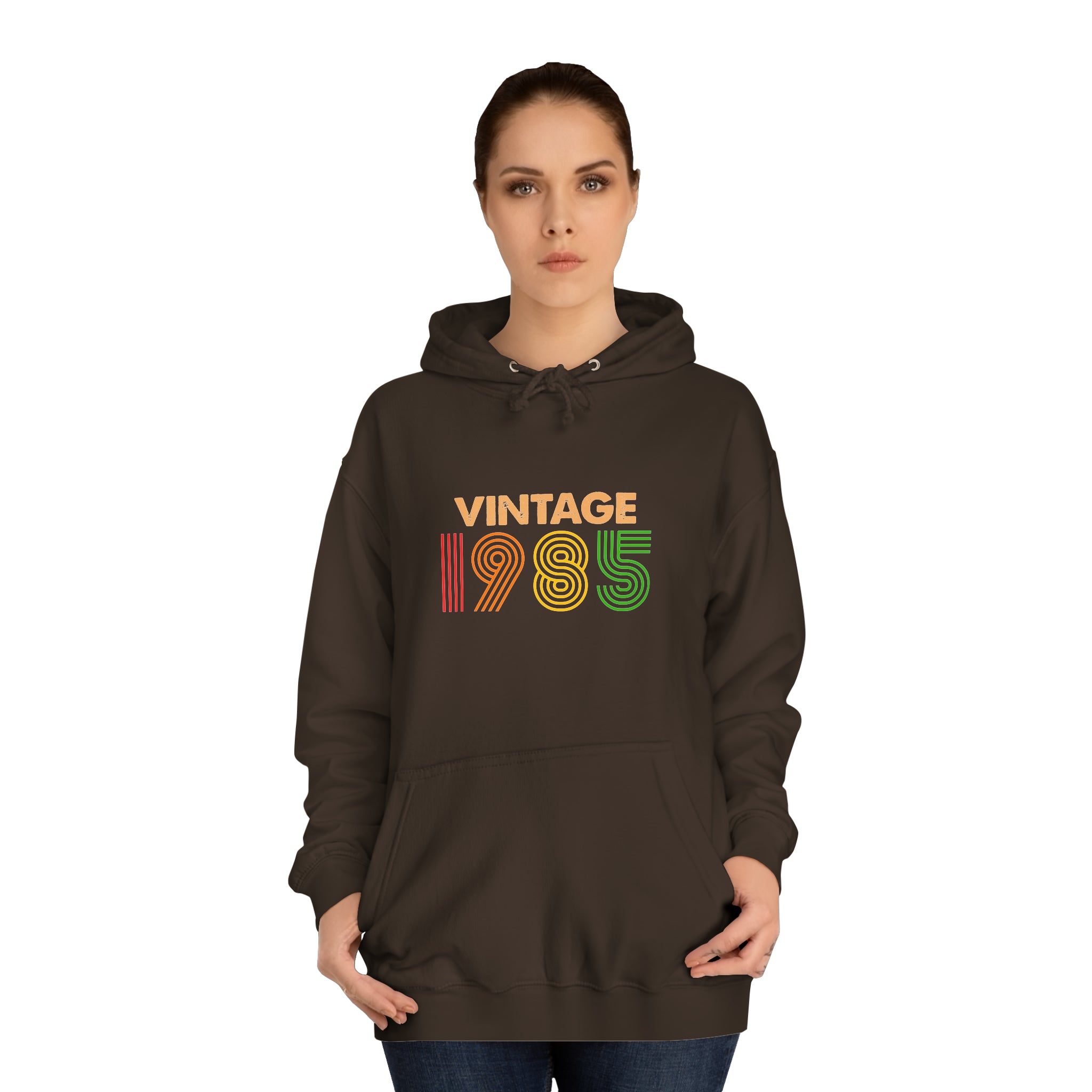 Sweat à capuche unisexe vintage 1985 