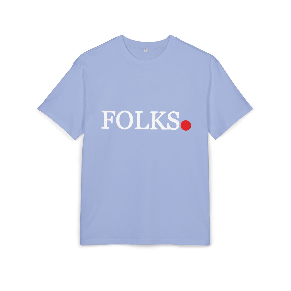 Oversized Tee with Bold Red Dot, Everyday Tee Printify