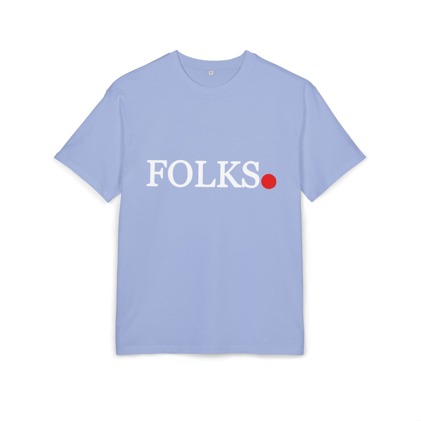 Oversized Tee with Bold Red Dot, Everyday Tee Printify