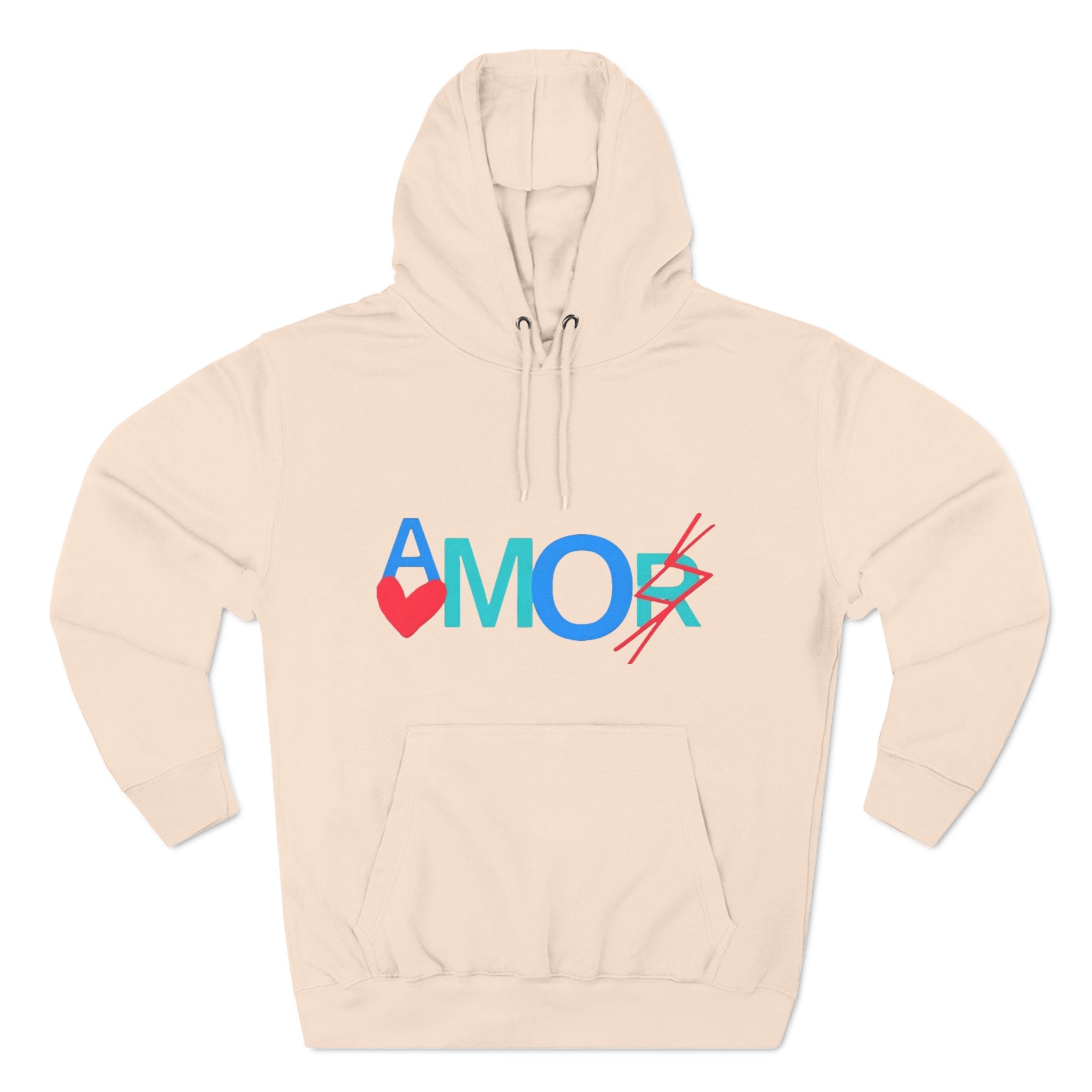 Amor Three-Panel Fleece Hoodie