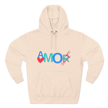 Amor Three-Panel Fleece Hoodie