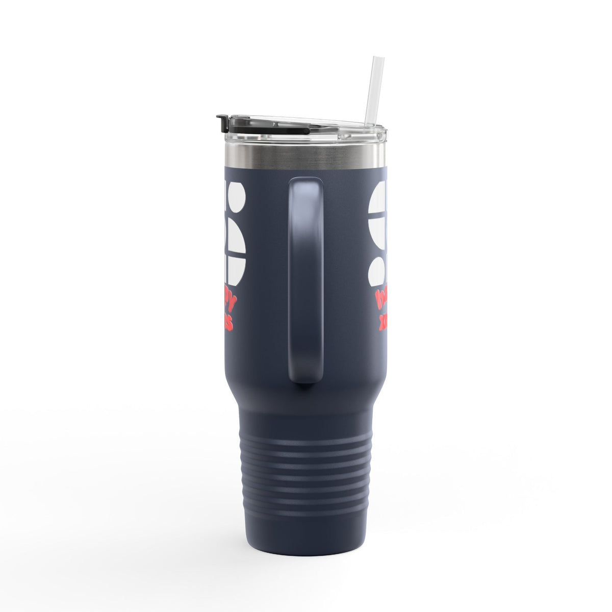 Travel Mug - 'Happy Xmas' Design Printify