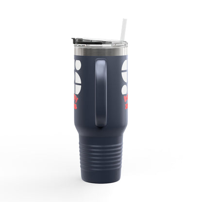 Travel Mug - 'Happy Xmas' Design Printify