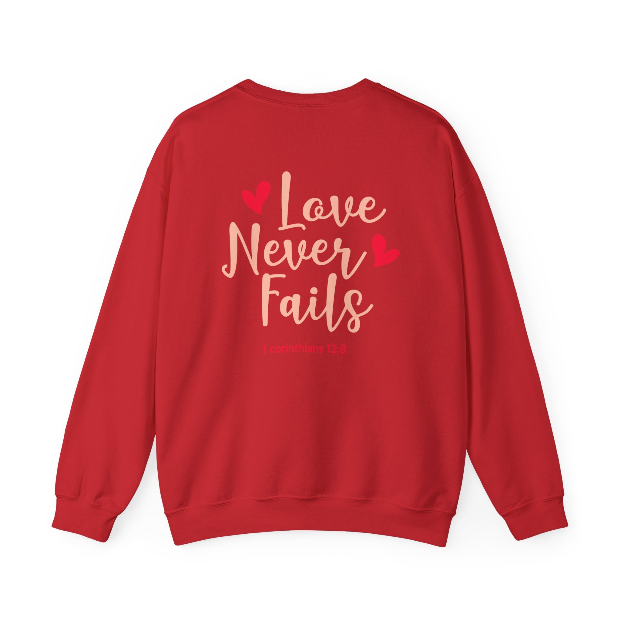 L’amour n’échoue jamais Sweatshirt unisexe 
