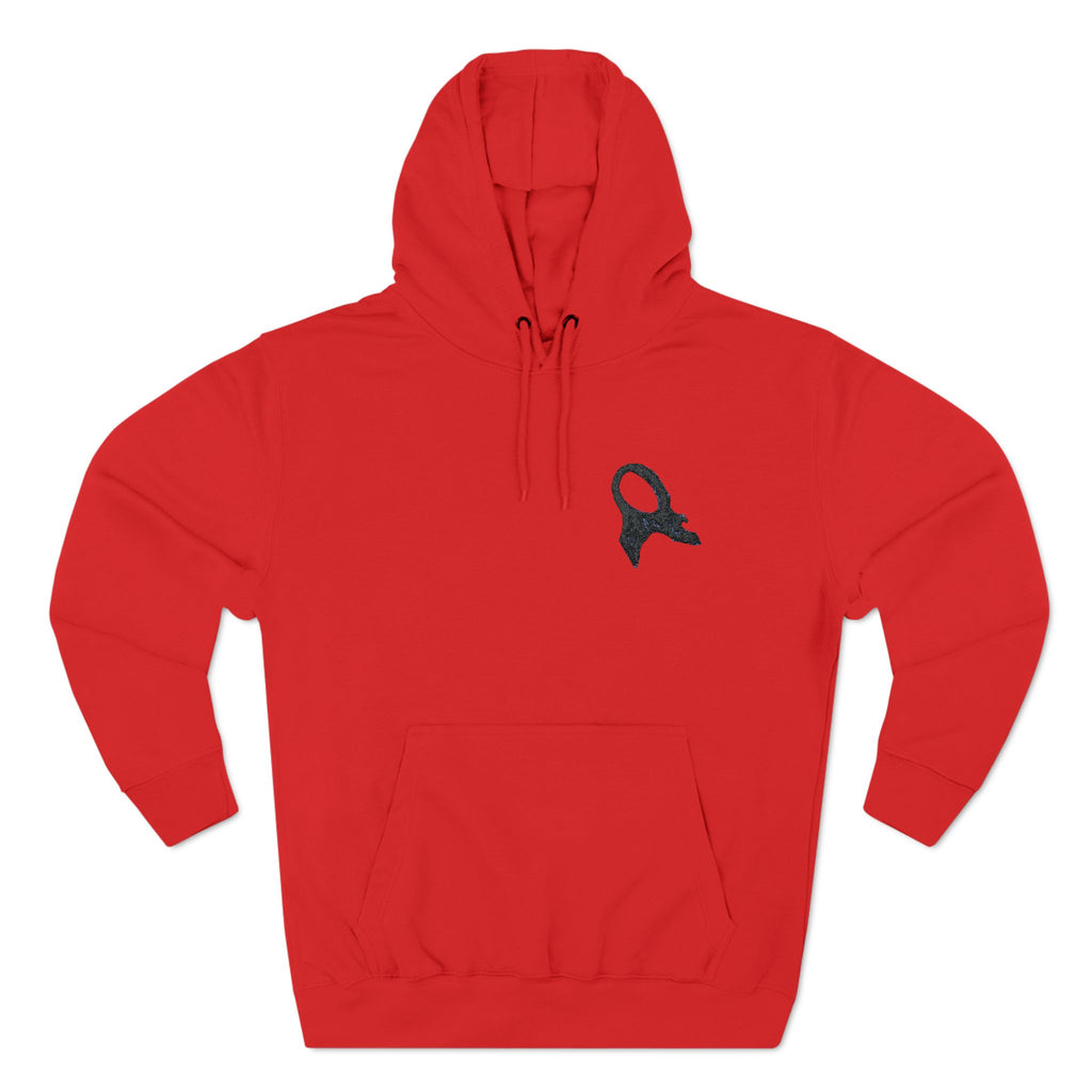 Embroidered Frc Art Three-Panel Fleece Hoodie