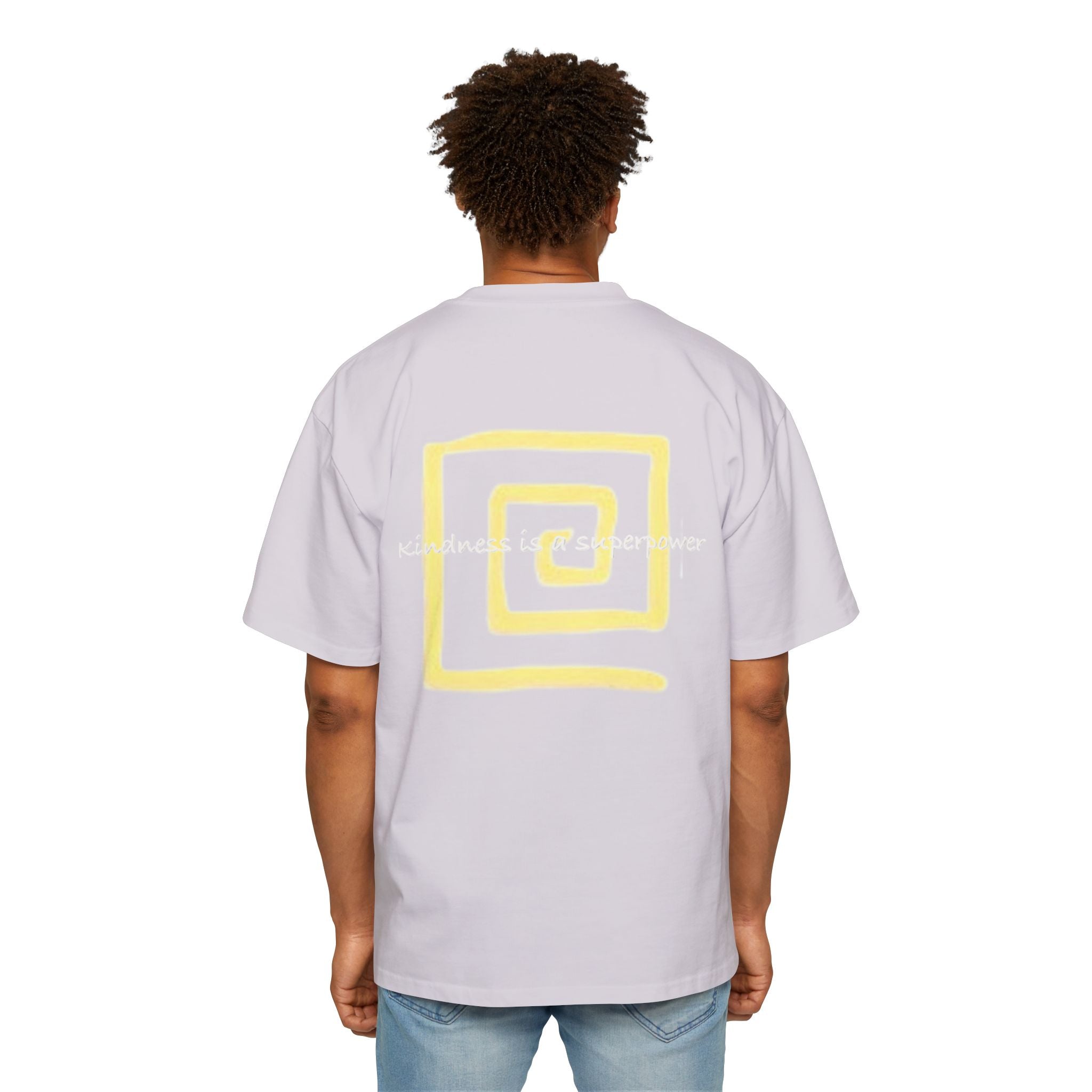 Oversized Tee - Kindness is a Super Power Graphic Design Shirt for Men Printify