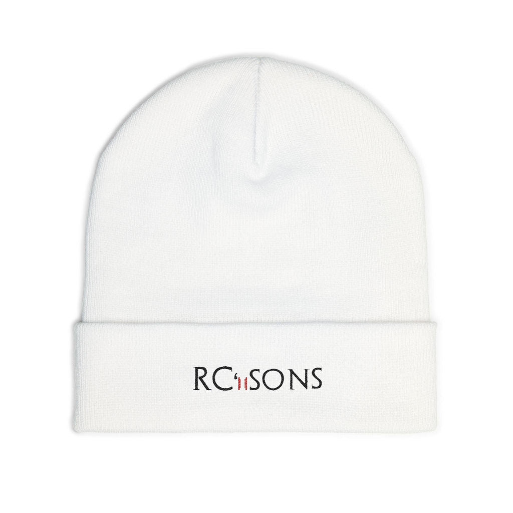 Embroidered RC’nSONS Knit Beanie — Durable Winter Cuffed Hat