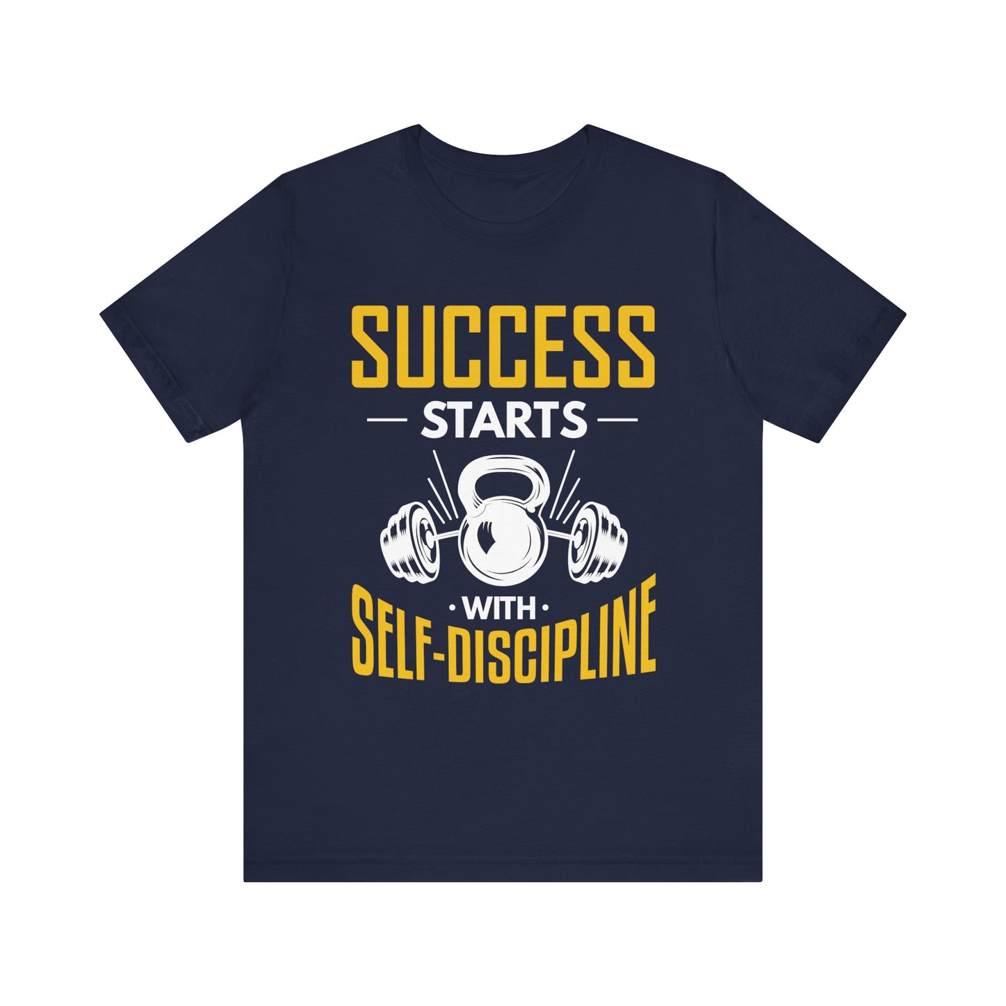 Le succès commence par le tee-shirt unisexe d’autodiscipline 