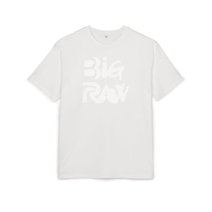 Oversize Tee Big Raw Print Unisex Heavy T-Shirt Printify