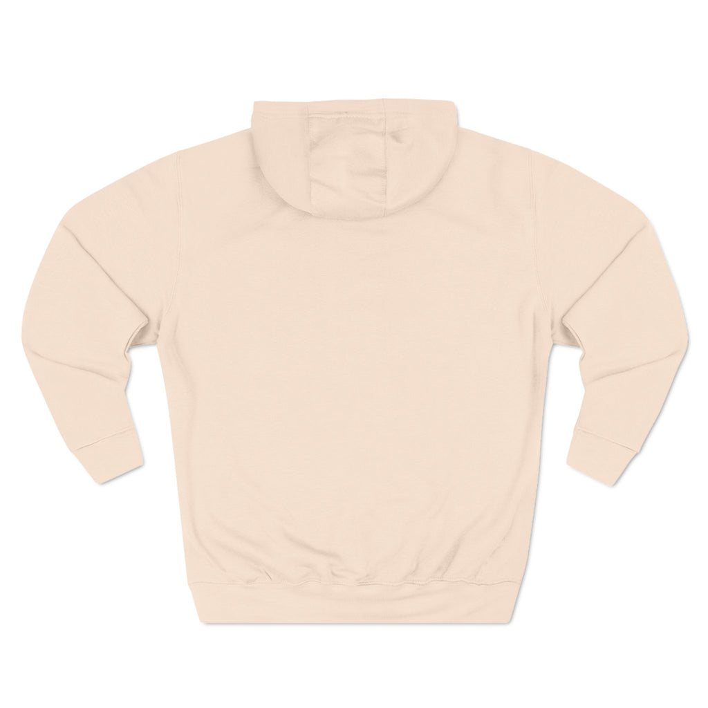 Pale Three-Panel Fleece Hoodie