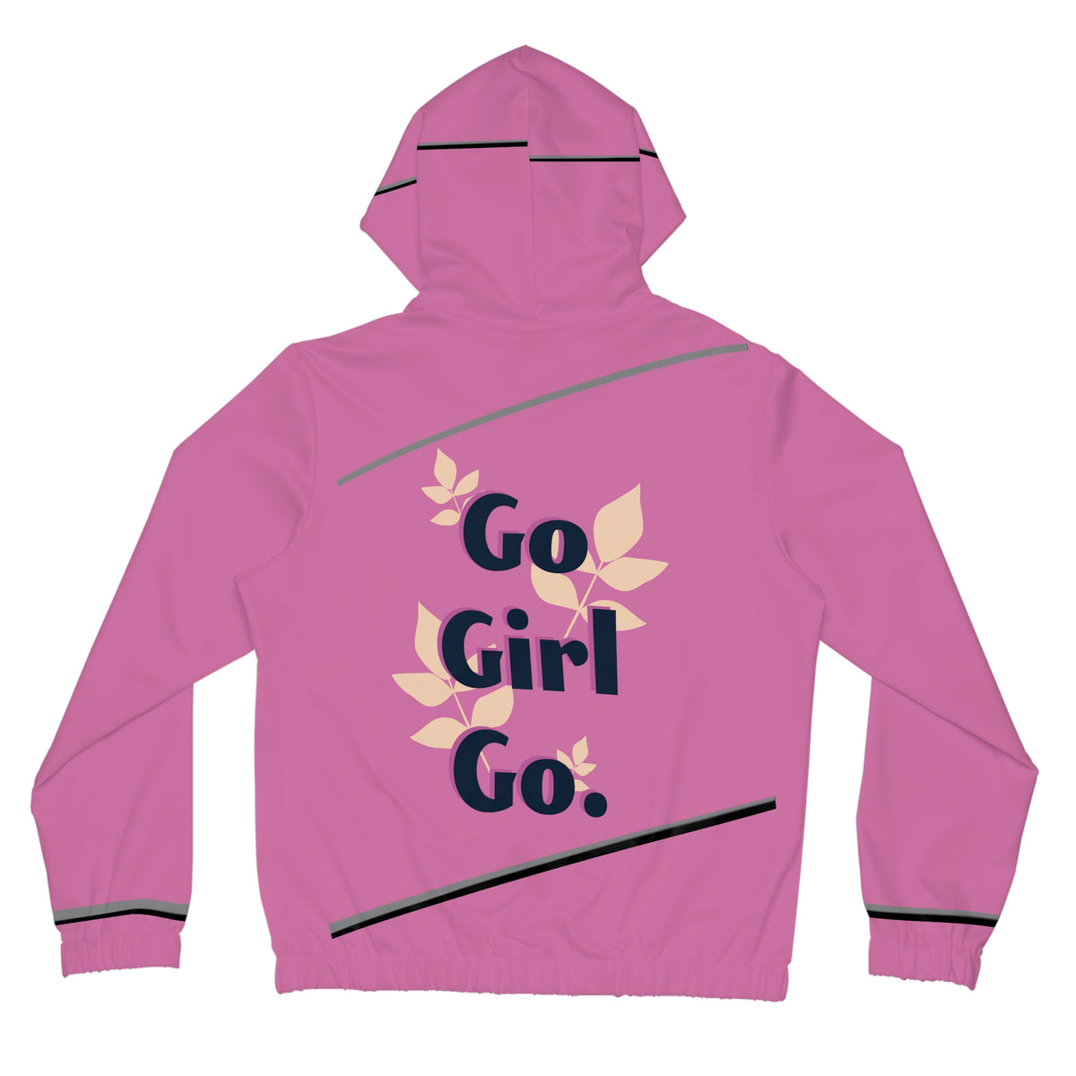Women’s Full-Zip Hoodie ' Go Girl Go' Design