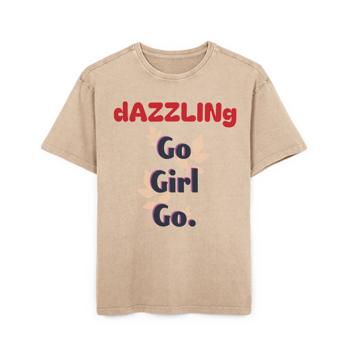 Oversize Tee - Dazzling 'Go Girl Go' Design
