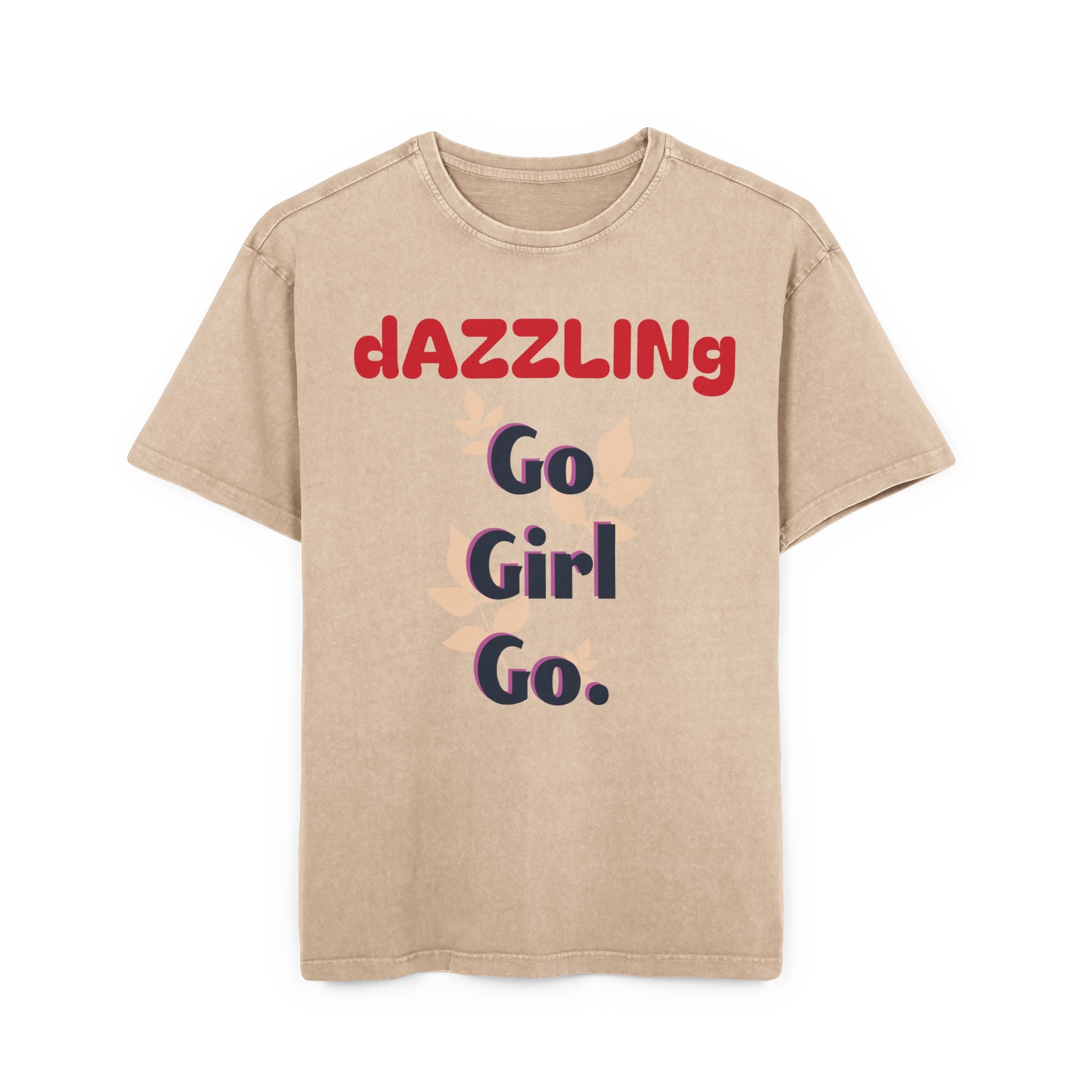 Oversize Tee - Dazzling 'Go Girl Go' Design