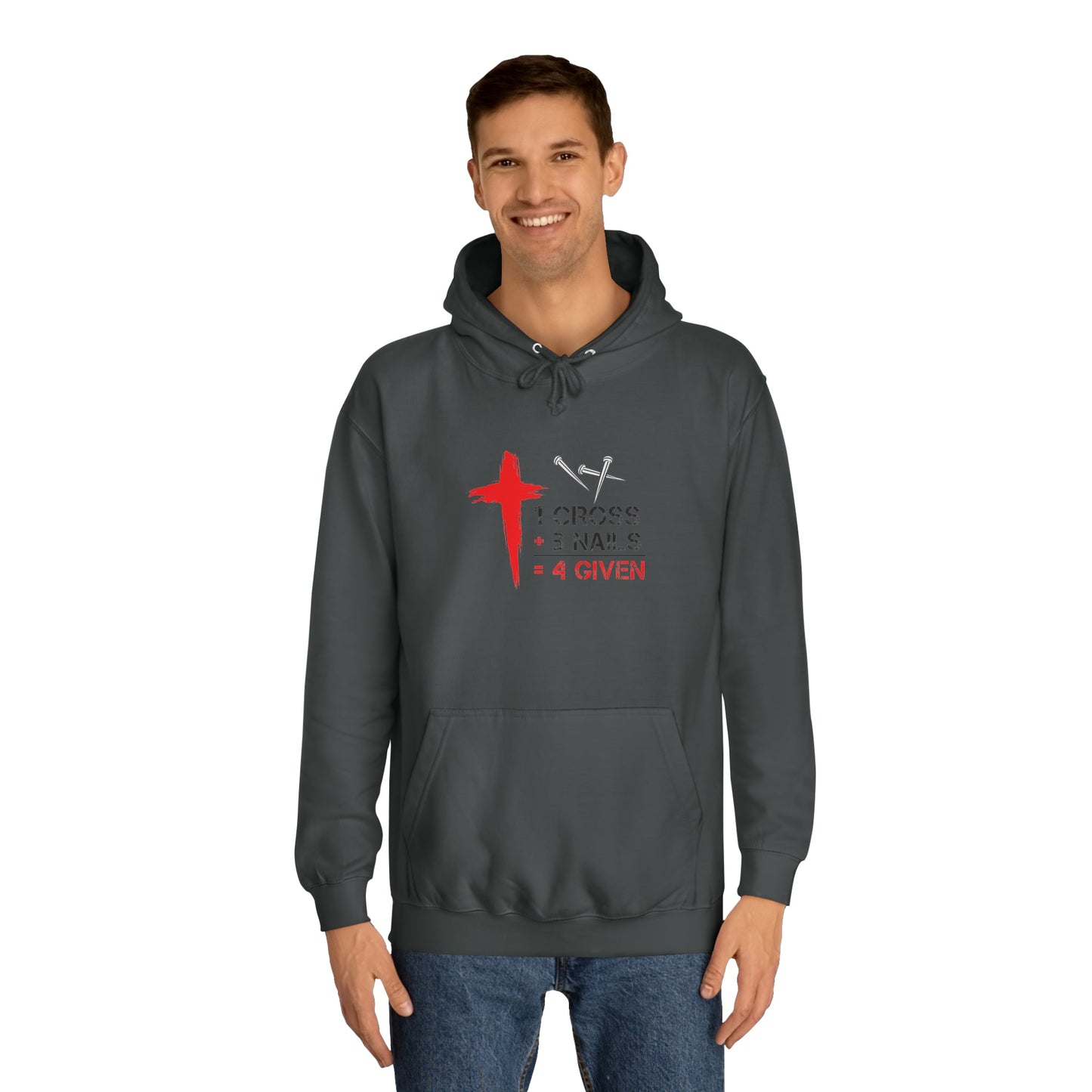 1Cross 3Nails 4Given Unisex Hoodie Printify