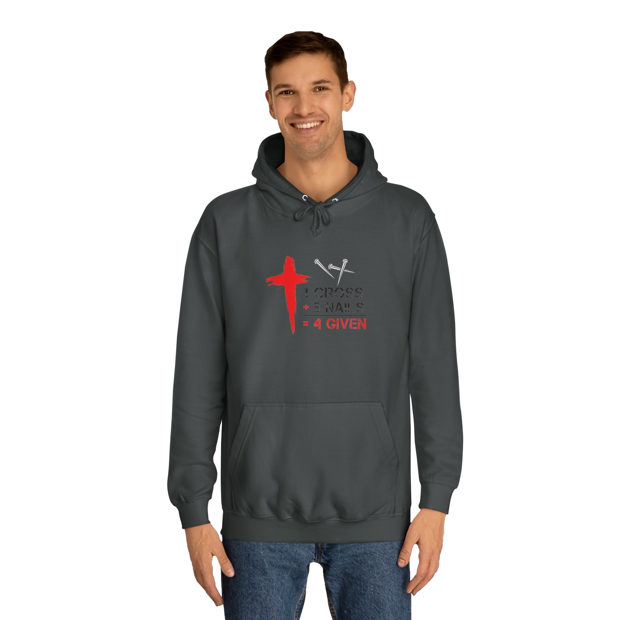 1Cross 3Nails 4Given Unisex Hoodie Printify