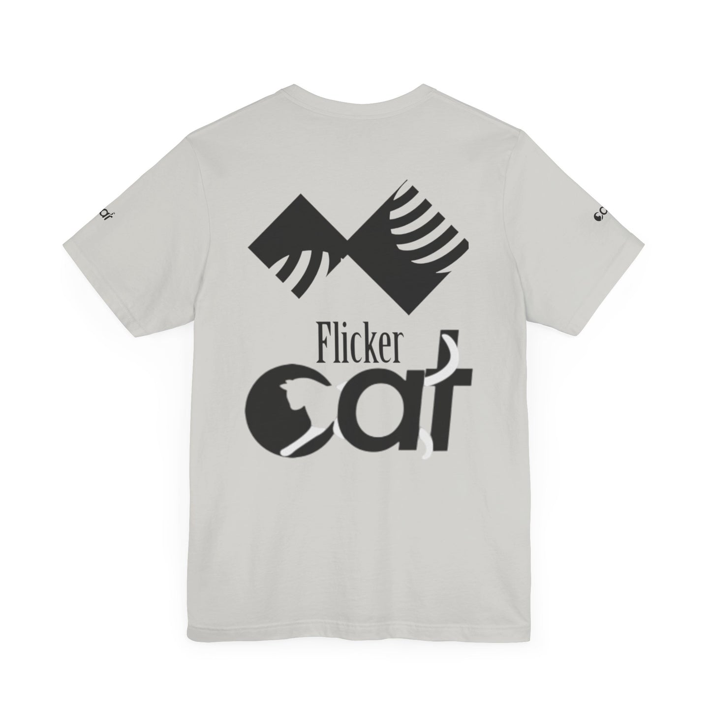 Flicker Cat Graphic Tee - Unisex Jersey Short Sleeve T-Shirt for Cat Lovers