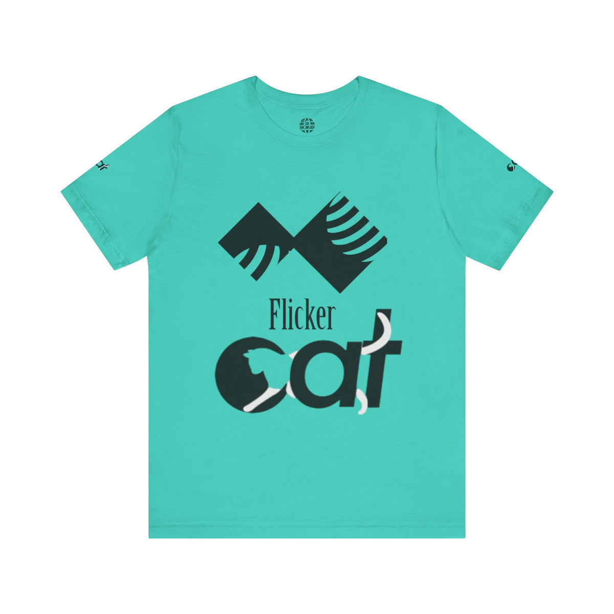 Flicker Cat Graphic Tee - Unisex Jersey Short Sleeve T-Shirt for Cat Lovers