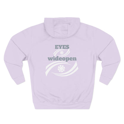 Fleece Hoodie, Cozy Warmth, Casual Style, Perfect for All Seasons, Gift for Friends, EYES wideopen Design