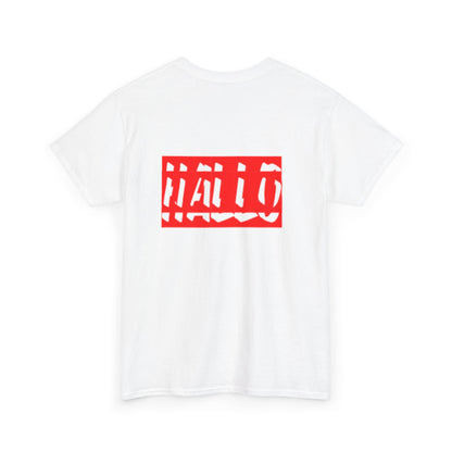 Bold "HALLO" Unisex Heavy Cotton Tee - Casual Style for Everyday Wear
