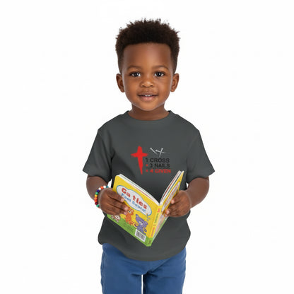 1Cross 3Nails 4Given Toddler Tee Printify