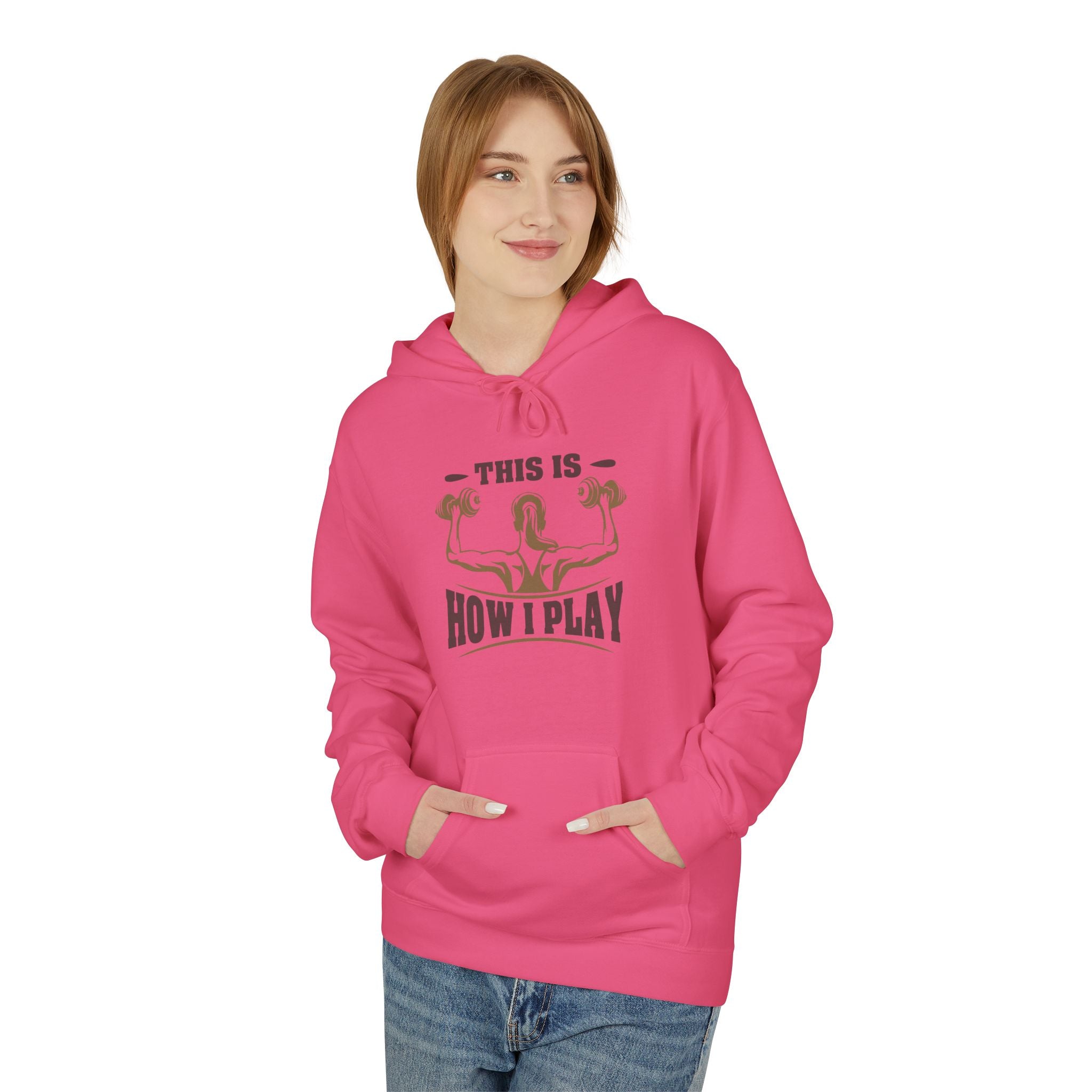 Rcnsons Unisex Midweight Softstyle Fleece 'Play' Hoodie