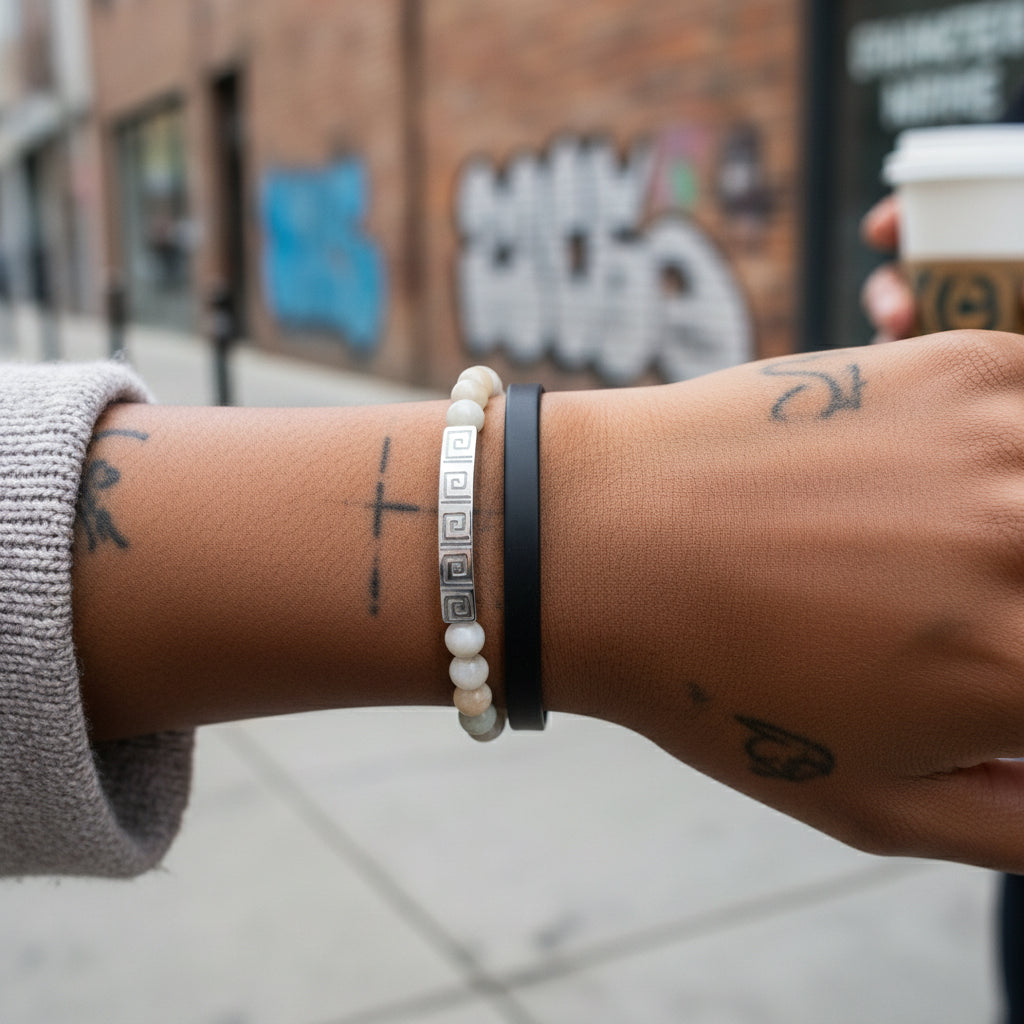 Bracelet Engraved with GL Design Printify