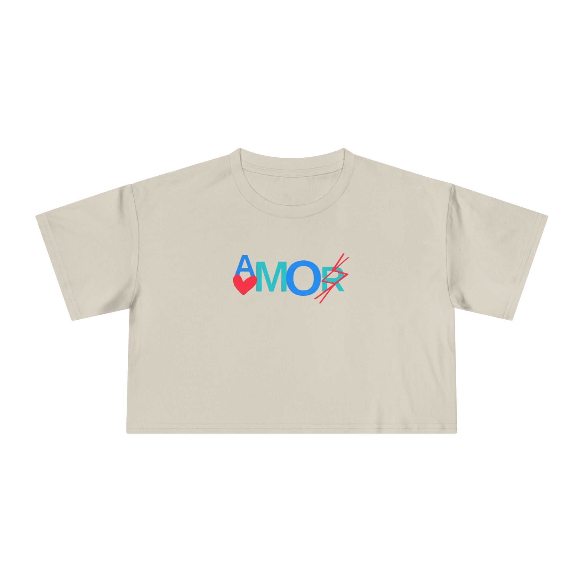 Crop Tee AMORX - Women's Trendy Graphic T-Shirt