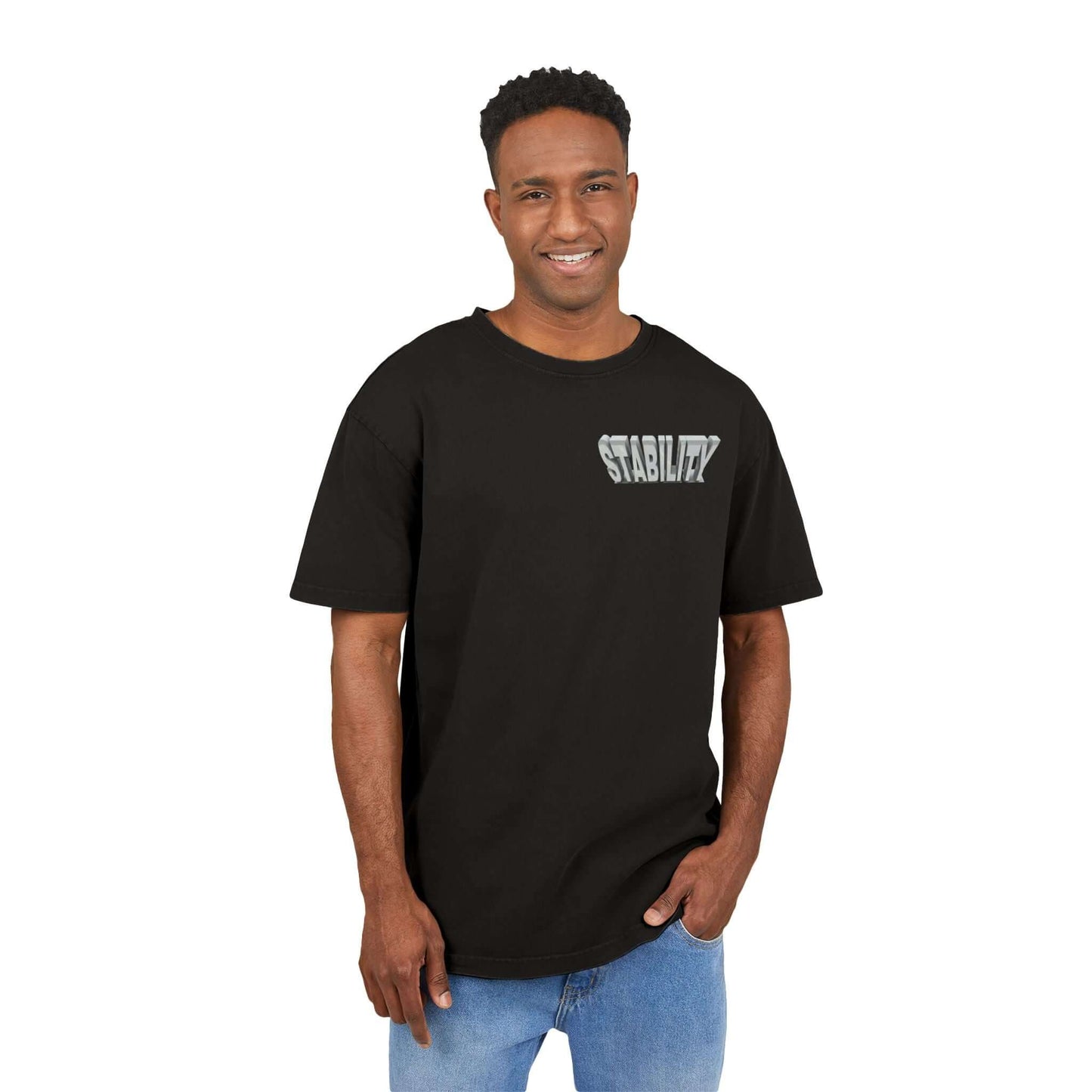Oversize Tee Stability Acid Washed Men's Shirt